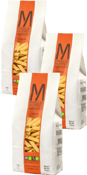 Mancini Penne Pasta 3x500g
