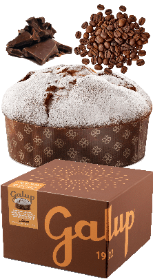 Panettone Gran Galup Caffè e Cioccolato mit Kaffee-Cremefüllung Galup 900g