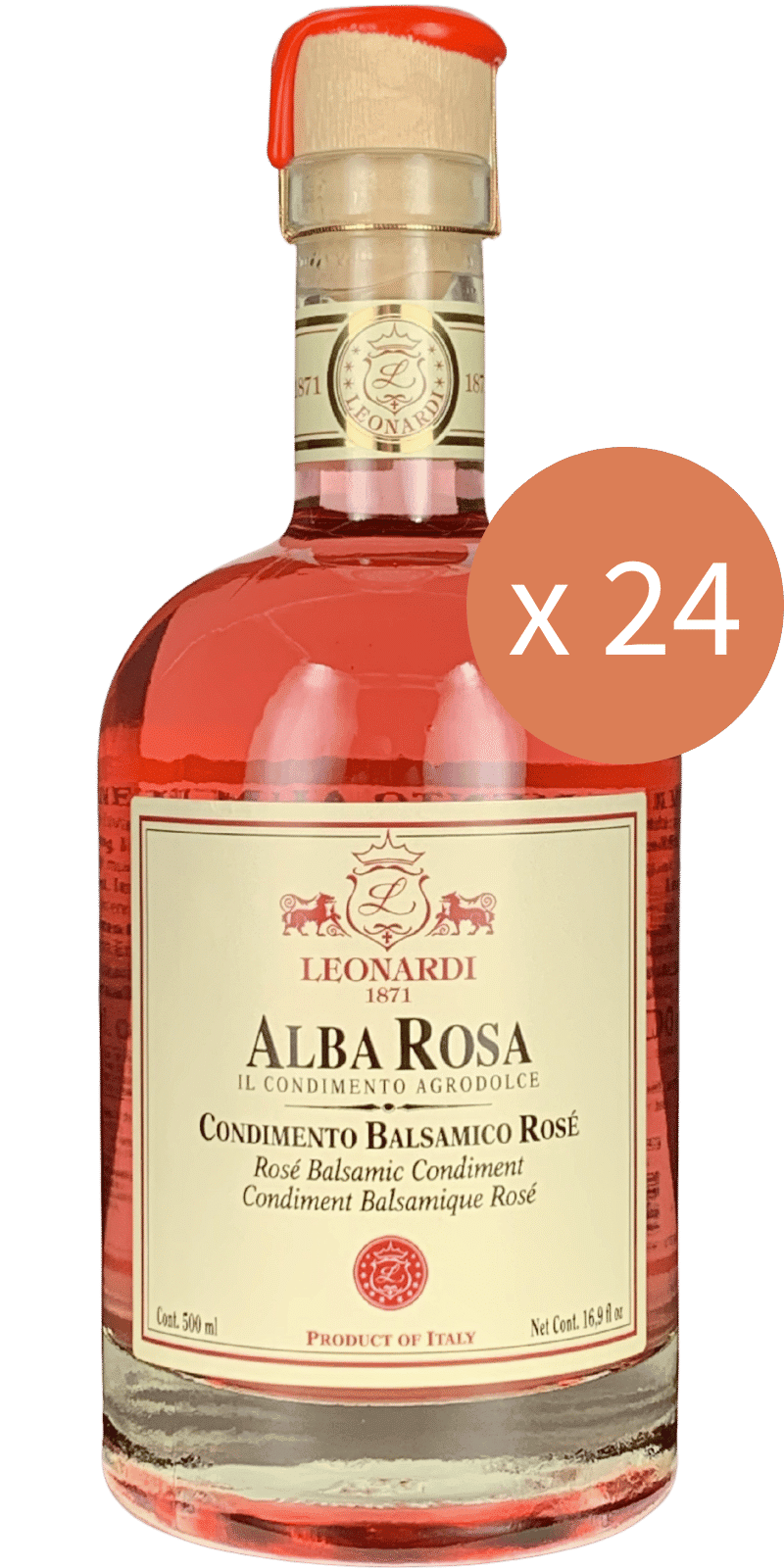 24er Sparpaket - Acetaia Leonardi Alba Rosa Condimento Balsamico Rosé