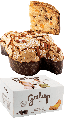Colomba Gran Galup Amaretti e Pesca e Cioccolato Galup